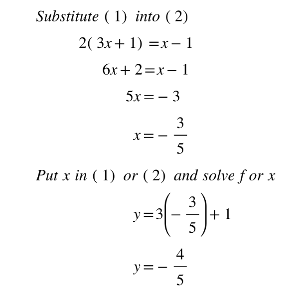 Substitution