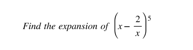 Expanding binomial expressions