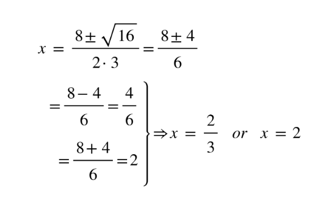 Solving quadratic equations using the quadratic formula 3