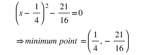 Find the vertex by completing the square 5