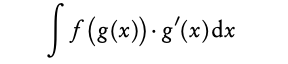 Integration by substitution