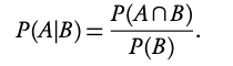 Conditional probability