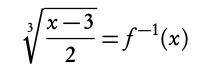 inverse function