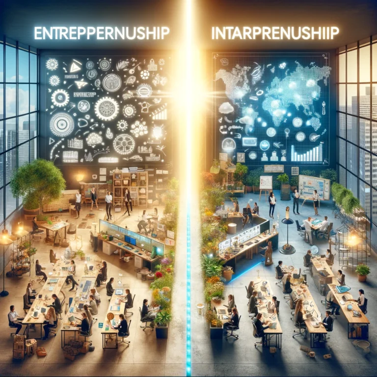 Entrepreneurship vs. intrapreneurship