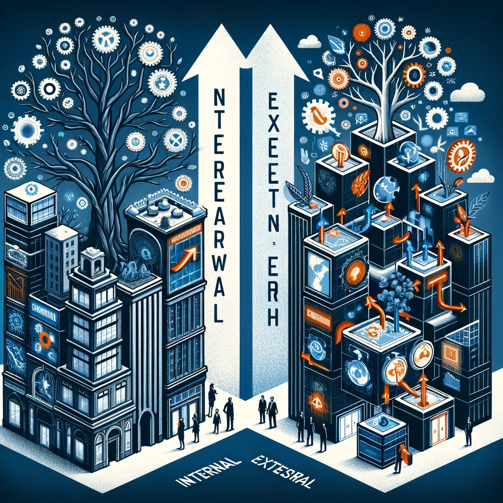 Internal vs. external growth