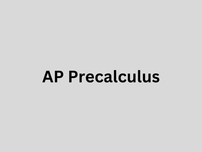 AP Precalculus