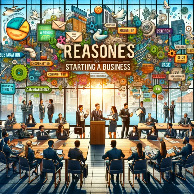 Reasons for starting up a business