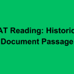 SAT Reading: Historical Document Passage