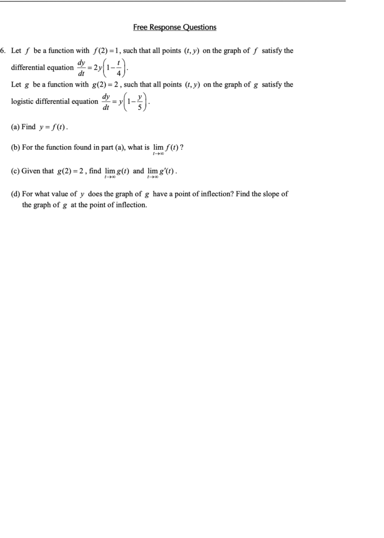 Logistic Equations | RivisionTown