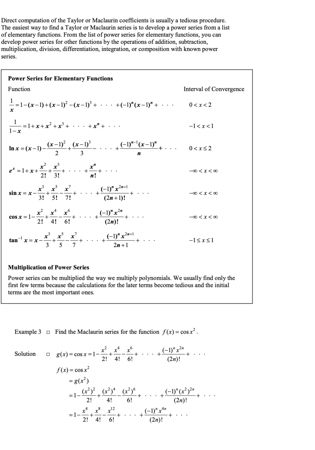 Taylor Series and Maclaurin Series - Top Study Guide | RevisionTown