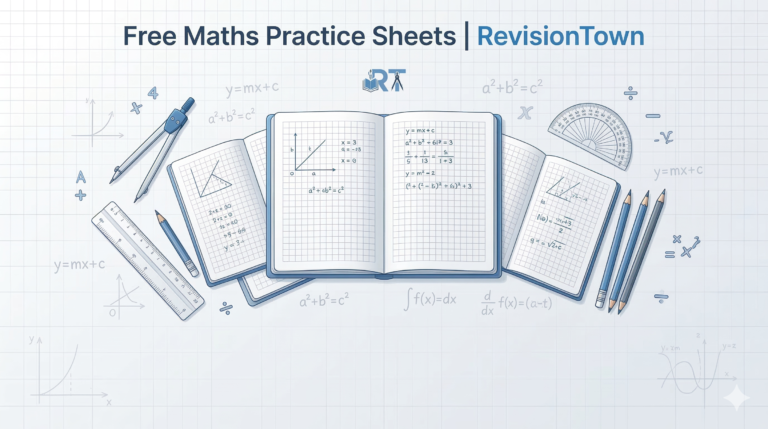 Free maths practice sheets and study materials by RevisionTown for easy exam revision.