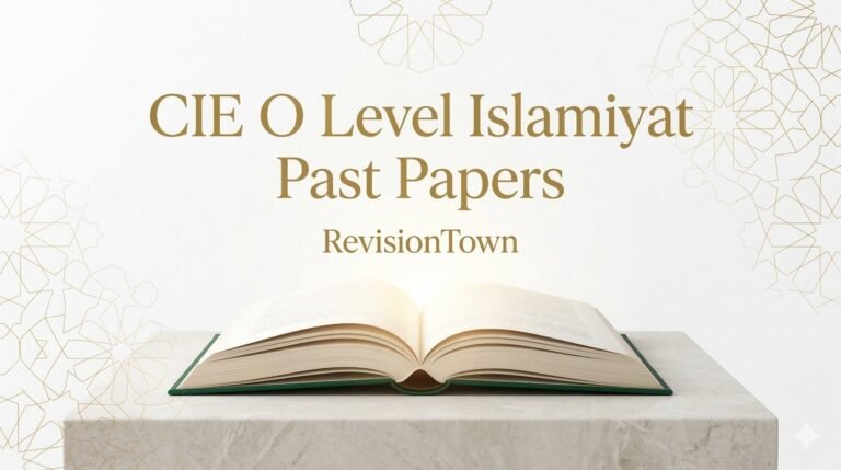 CIE O Level Islamiyat past papers for students – RevisionTown educational resources