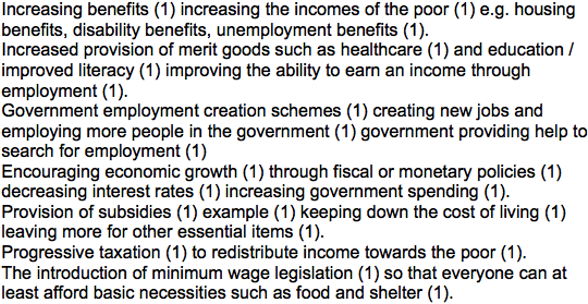 Economics Notes Section B questions