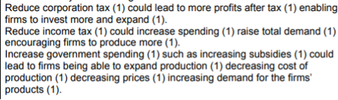 Economics Notes Section B questions