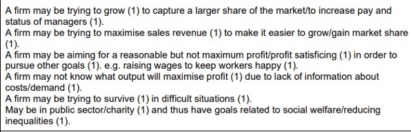 Economics Notes Section B questions