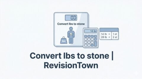Convert pounds to stone weight conversion graphic for body weight | RevisionTown