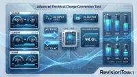 Advanced Electrical Charge Conversion Tool dashboard by RevisionTown for EV power systems