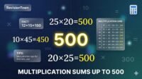 Multiplication sums practice sheet up to 500 for students – RevisionTown
