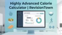 Highly advanced calorie calculator for tracking daily calories and macros on RevisionTown