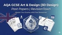 AQA GCSE Art & Design 3D Design past papers revision resources on RevisionTown - free download exam papers, mark schemes, and 3D design practice for 8205 specification.