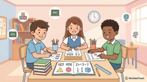 Sixth grade math worksheets and free printable activities for kindergarten and preschool from RevisionTown educational blog.