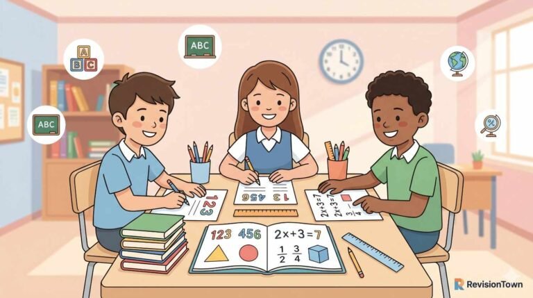 Sixth grade math worksheets and free printable activities for kindergarten and preschool from RevisionTown educational blog.