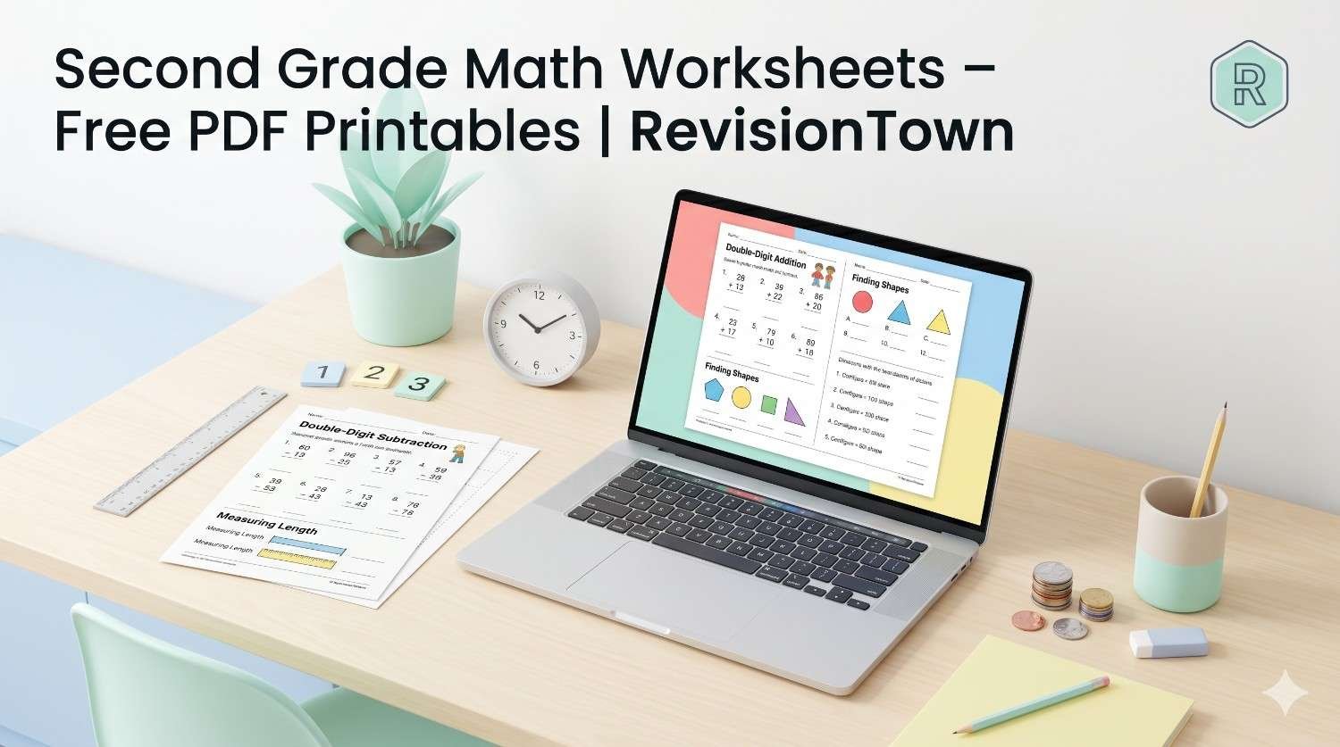Second-grade math worksheets free PDF printables for classroom and home practice | RevisionTown
