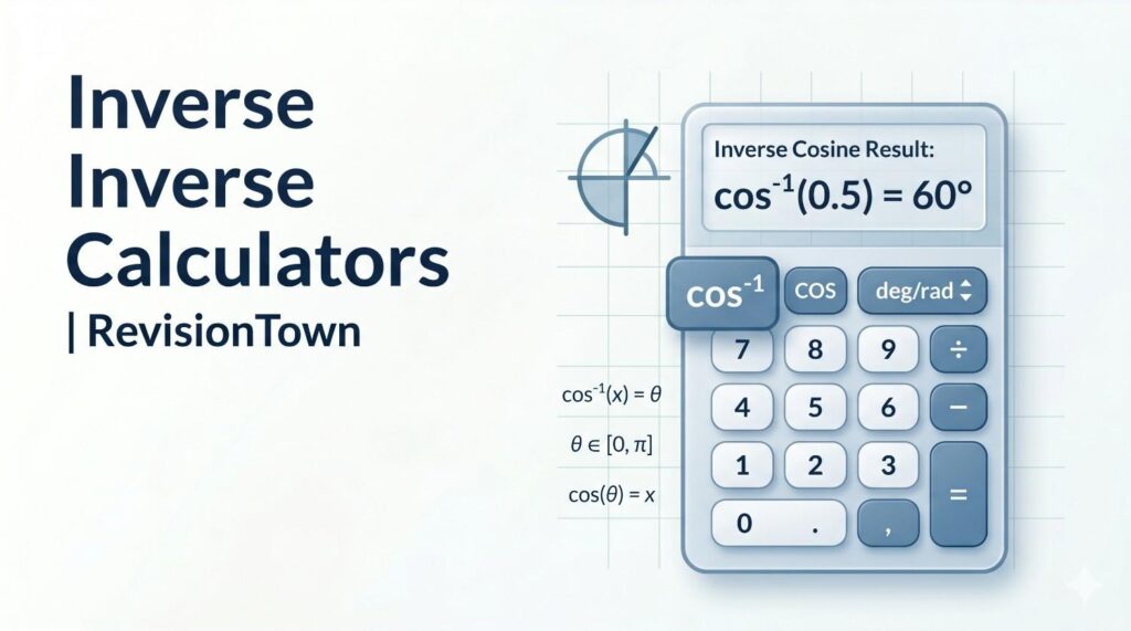Highly advanced inverse cosine calculator – RevisionTown