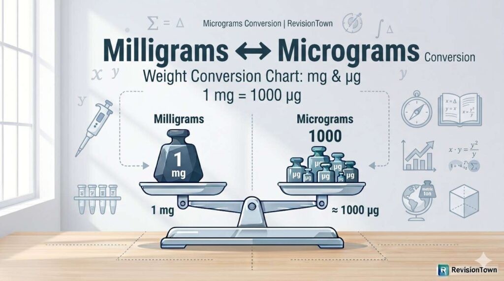 Milligrams to Micrograms Conversion – RevisionTown