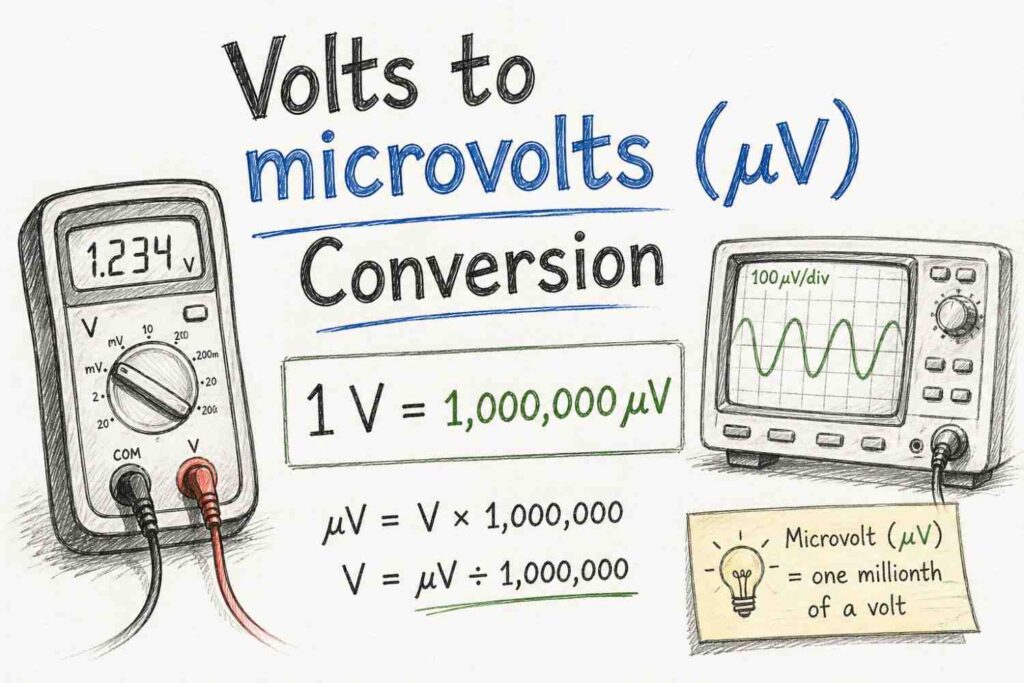 Volts to microvolts (µV) Conversion – RevisionTown