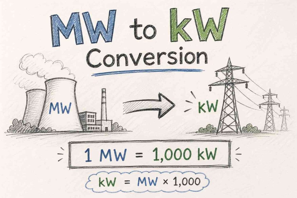 MW to kW Conversion – RevisionTown