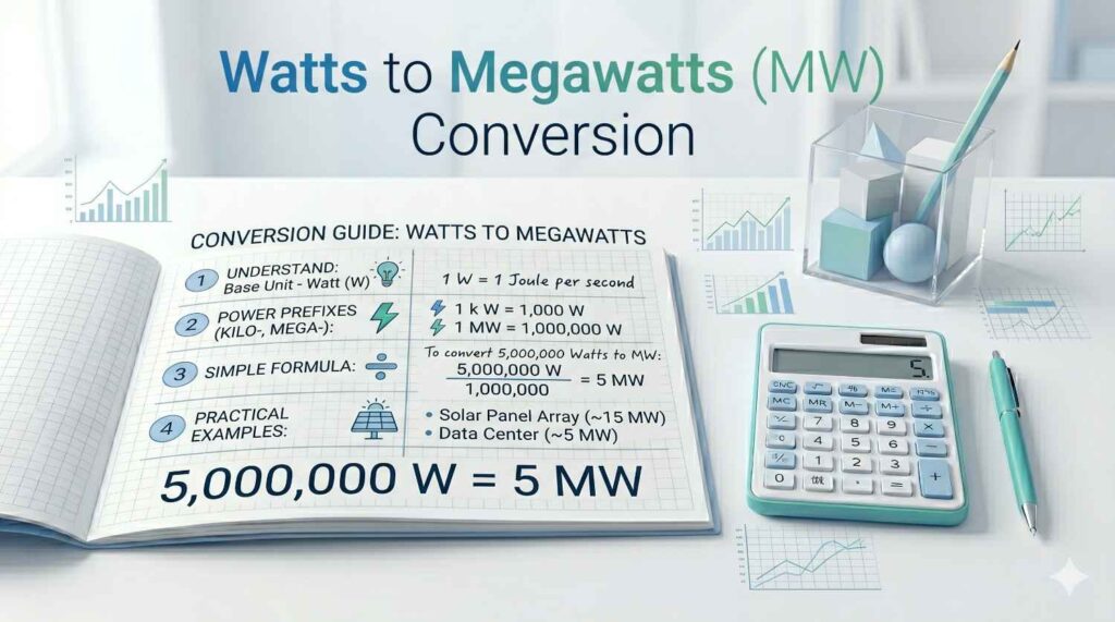 Watts to MW Conversion – RevisionTown