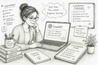 Teacher using ChatGPT for assessment and classroom planning