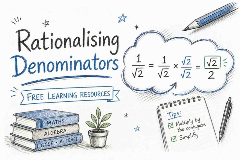Rationalising denominators explained with examples and formulas for students – free math learning resource by RevisionTown