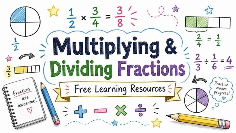 Multiplying and dividing fractions explained with step by step examples for students