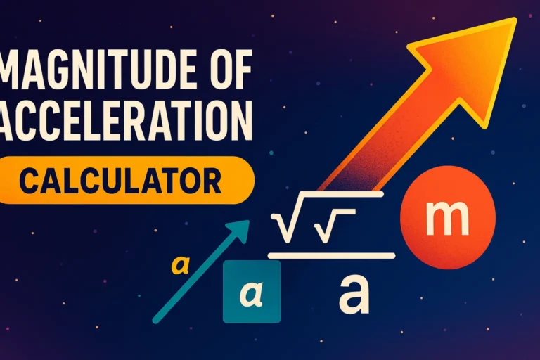 Magnitude Of Acceleration Calculator