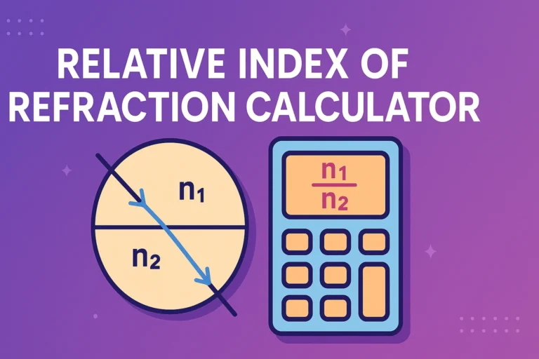Relative Index of Refraction Calculator