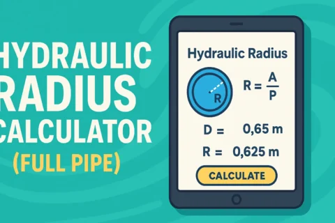 Hydraulic Radius Calculator (Full Pipe)