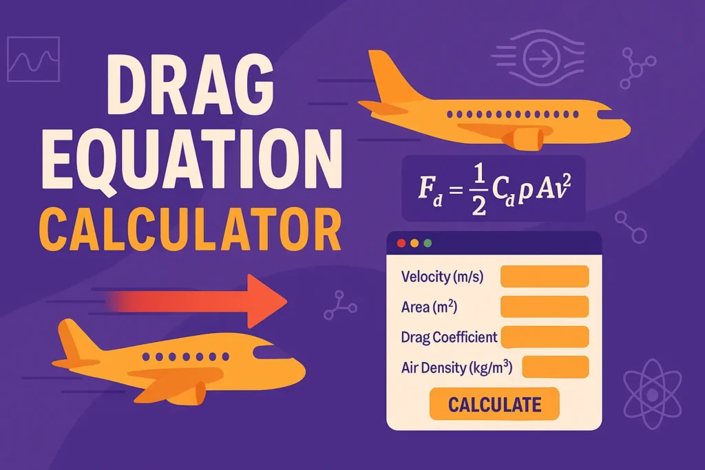 Drag Equation Calculator – RevisionTown