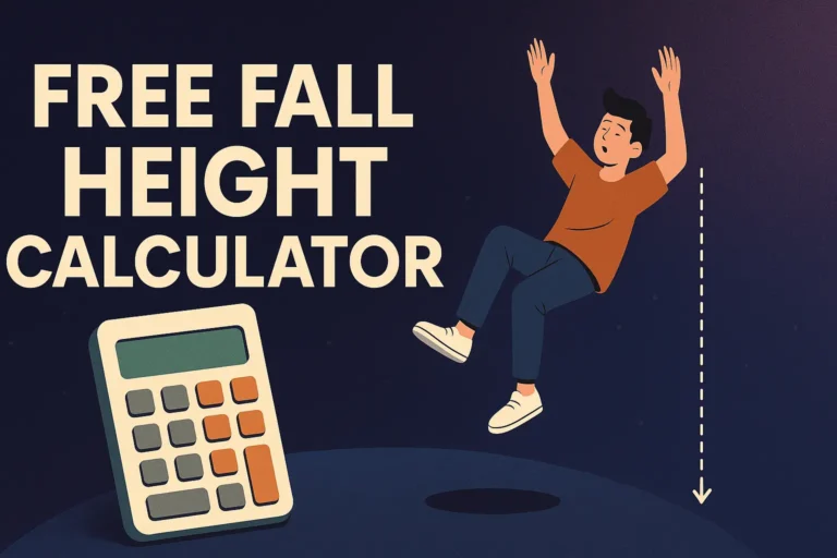 Free Fall Height Calculator