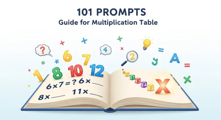 101 Prompt Guide for Multiplication Table Learning