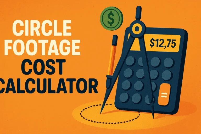 Circle Footage Cost Calculator