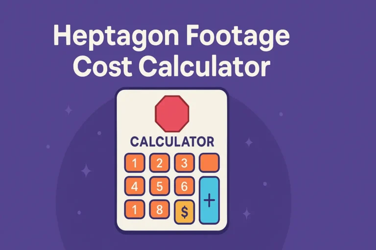 Heptagon Footage Cost Calculator