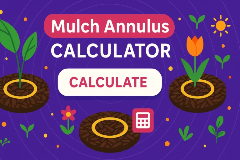 Mulch Annulus Calculator