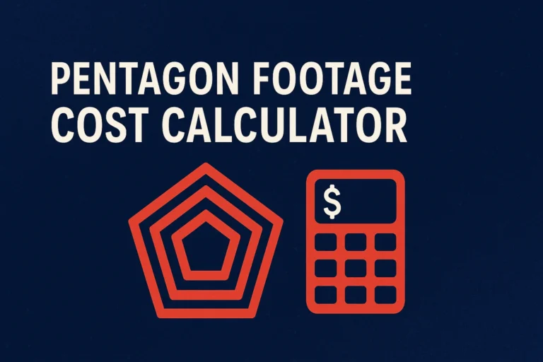Pentagon Footage Cost Calculator