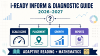i-Ready Inform and Diagnostic Guide 2026–2027 diagram showing scale score, placement, growth and reports