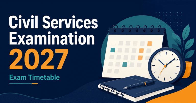 Civil Services Examination 2027 exam timetable
