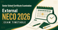 Senior School Certificate Examination — External 2026 External exam timetable