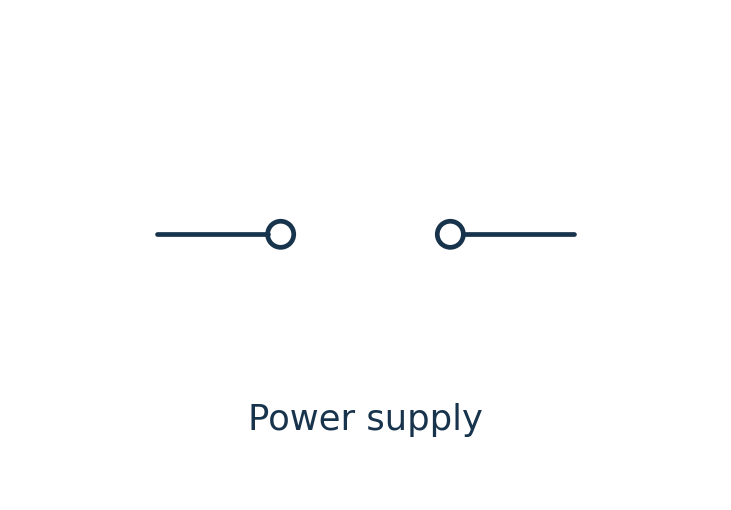Power supply circuit symbol