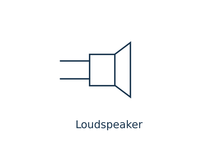 Loudspeaker circuit symbol